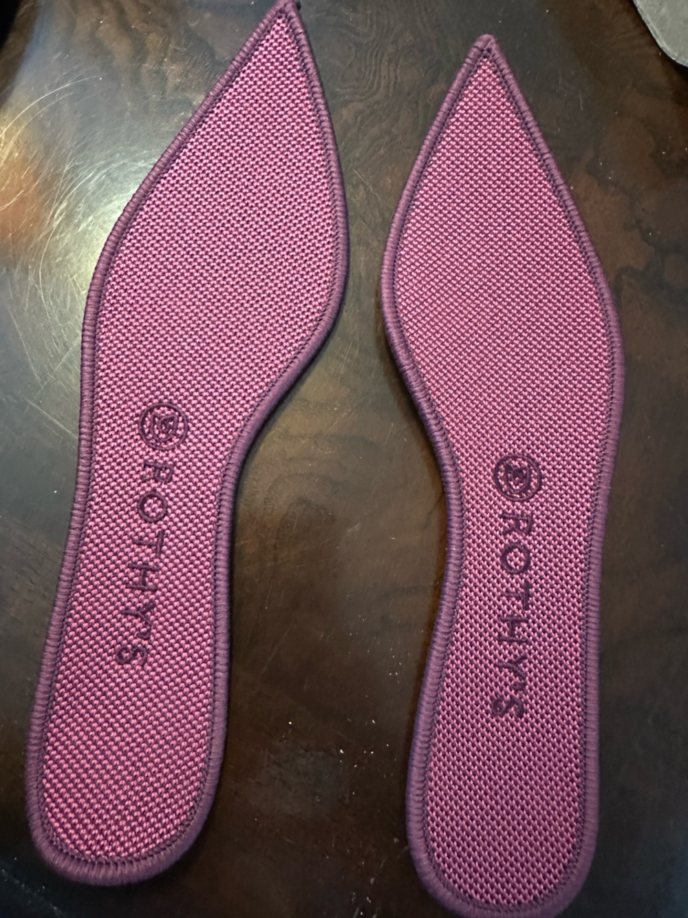 Rothy’s Fig Python Points Knit Ballet Flat Size 9.5 - Picture 4 of 7